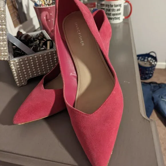 Marc Fisher pink 3 in chunky heal, size 9 - Picture 2 of 2